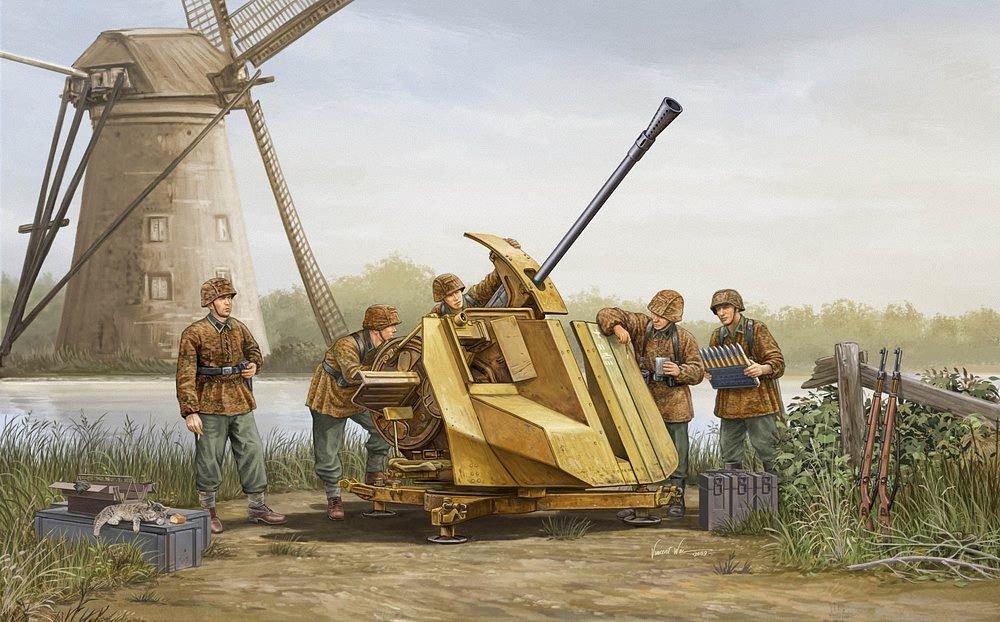 Trumpeter 1:35 - FlaK 43 German 3.7cm Anti-aircraft Gun