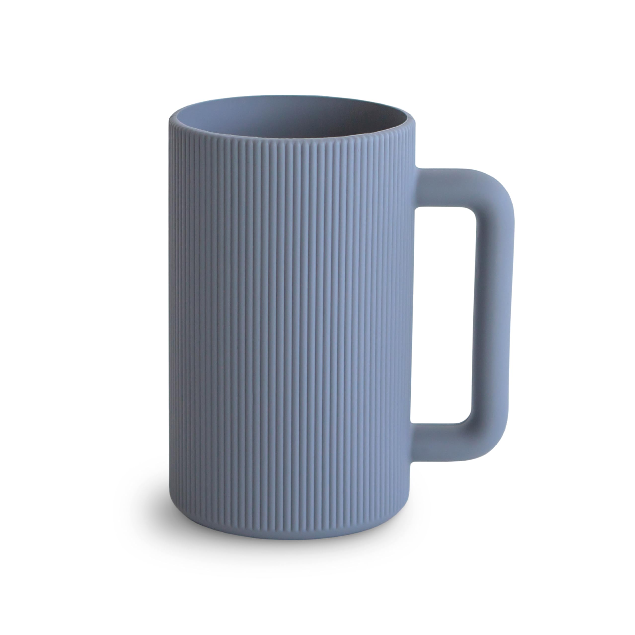 Vaso de enjuague para baño de bebé Mushie, 100% silicona de grado alimenticio, para champú y lavado corporal, para niños, Tradewinds