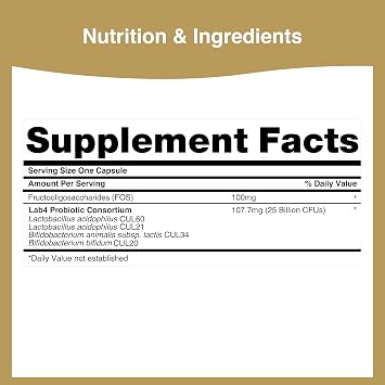 Pro-Ven Daily Probiotic for Women & Men | 25 Billion CFU with Acidophilus & Bifidus | Digestive & Immune Support | Vegetarian, Gluten-Free, Lactose-Free | 30 Capsules