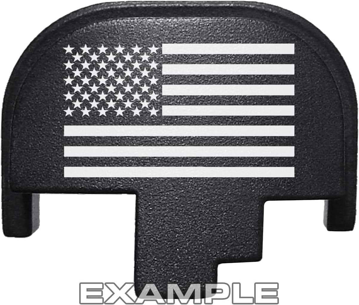 NDZ Performance Rear Slide Cover Plate for Smith & Wesson M&P M2.0 Full Size & Compact 9MM .40 S&W .357 Sig .45 ACP Laser Engraved Aluminum in Black - Choose Your Design
