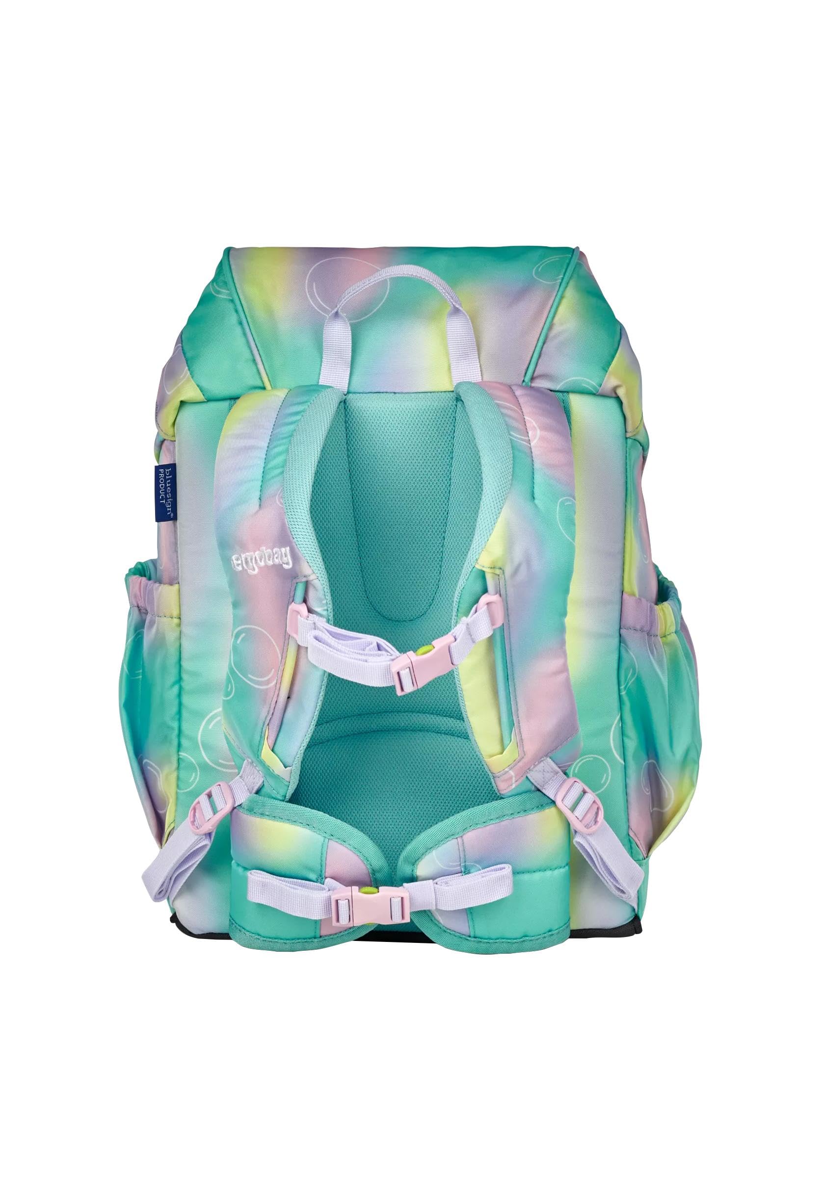 ergobag mini mochila infantil ergonómica, 10 l, tamaño DIN A4 Magic BubbleBear - Menta