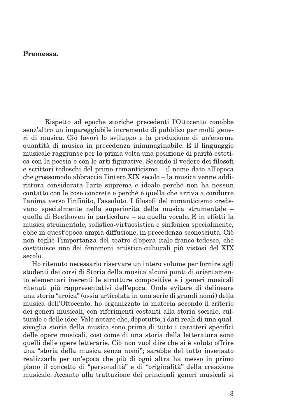 Manuale di storia della musica. L'Ottocento: la musica strumentale e il teatro dell'opera (Vol. 3)