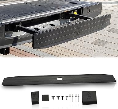 KARPAL Tailgate Molding Top Trim Cap Compatible with 2017-2022 Ford F250 F350 Super Duty Flexible Flex Step Rear Center Piece Truck Spoiler Protector Cover Replaces HC3Z9940602A FO1904134