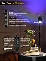 Vista 8 de Reading Floor Lamp with Remote, 17W LED Dimmable Standing Lamp, Stepless Brightness & Color Temps, Reading Light & Mood Light, Adjustable Height