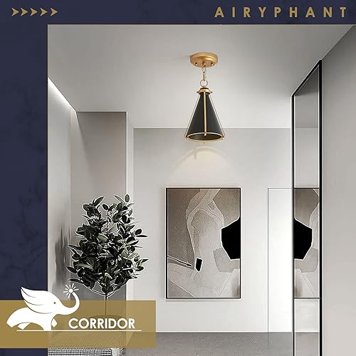 Miniatura 7 de Lámpara colgante moderna para isla de cocina, lámpara colgante de techo negro y dorado para comedor, vestíbulo, dormitorio