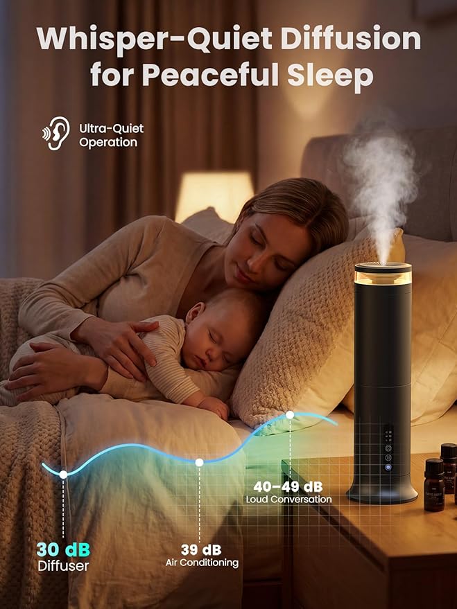 Difusor sin Agua XEITIN con 5 Aceites Esenciales, Control Remoto, 2000 Sq.ft miniatura 7