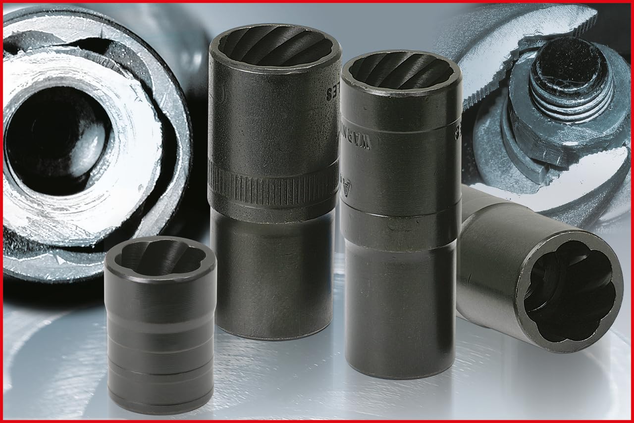KS Tools 913.1464 1/2" Nasadka udarowa z profilem spiralnym, 19mm