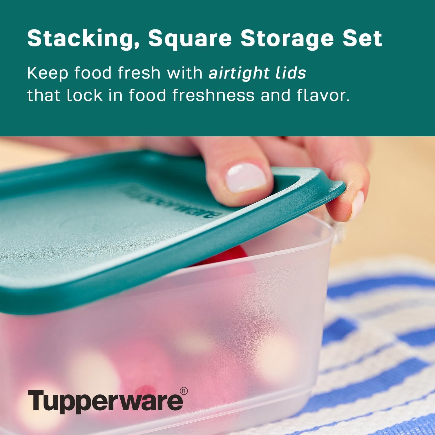 Dimensions of Tupperware containers: 650ml, 1L, 1.8L