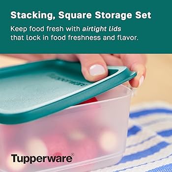 Amazon.com: Tupperware Stacking Square Storage Set