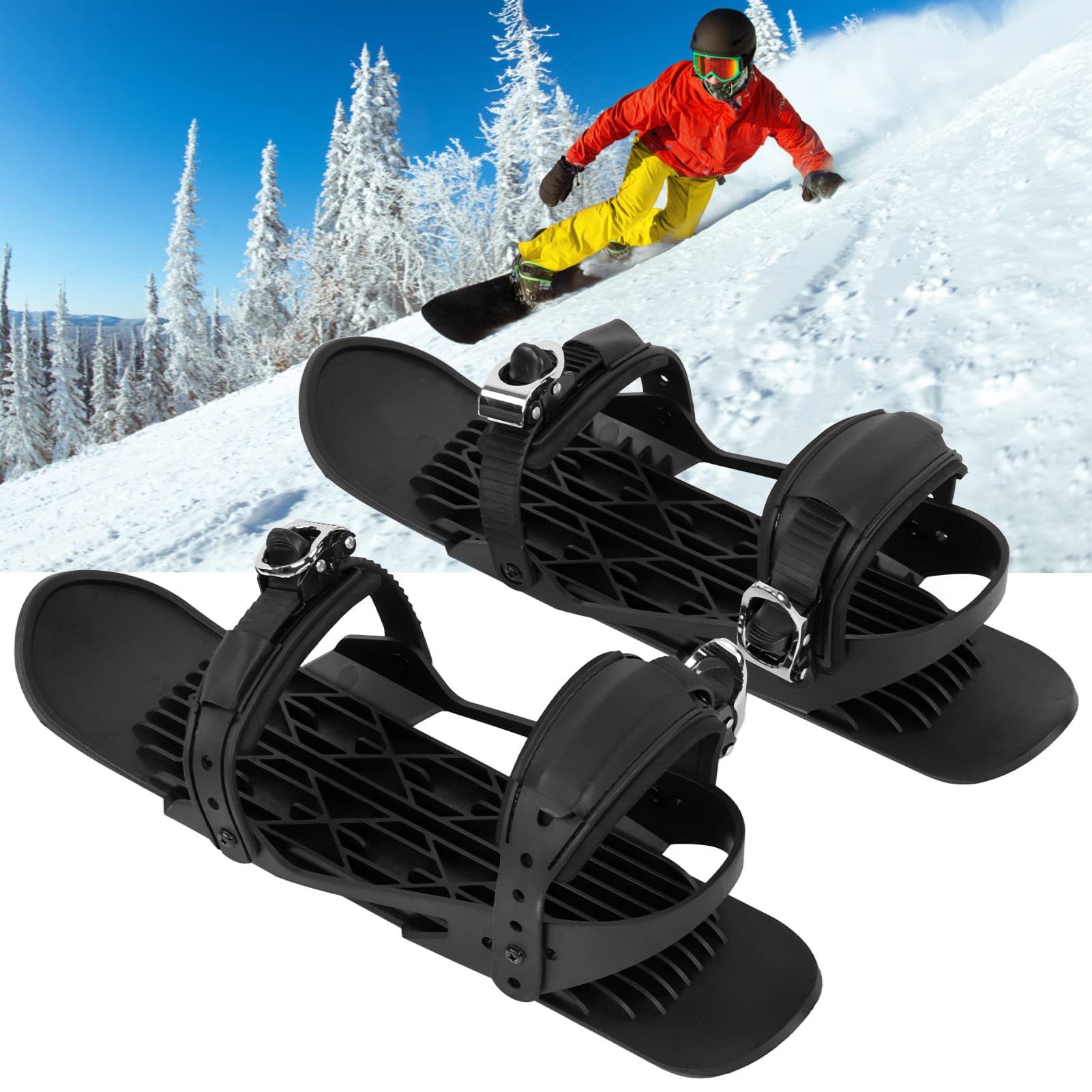 VGEBY Mini Patines de Esquí Zapatos de Esquí Patineta de Nieve Zapato de Snowblades Fijaciones para Deportes de Invierno Al Aire Libre Sportinggoods Esquí Sportinggoods Esquí