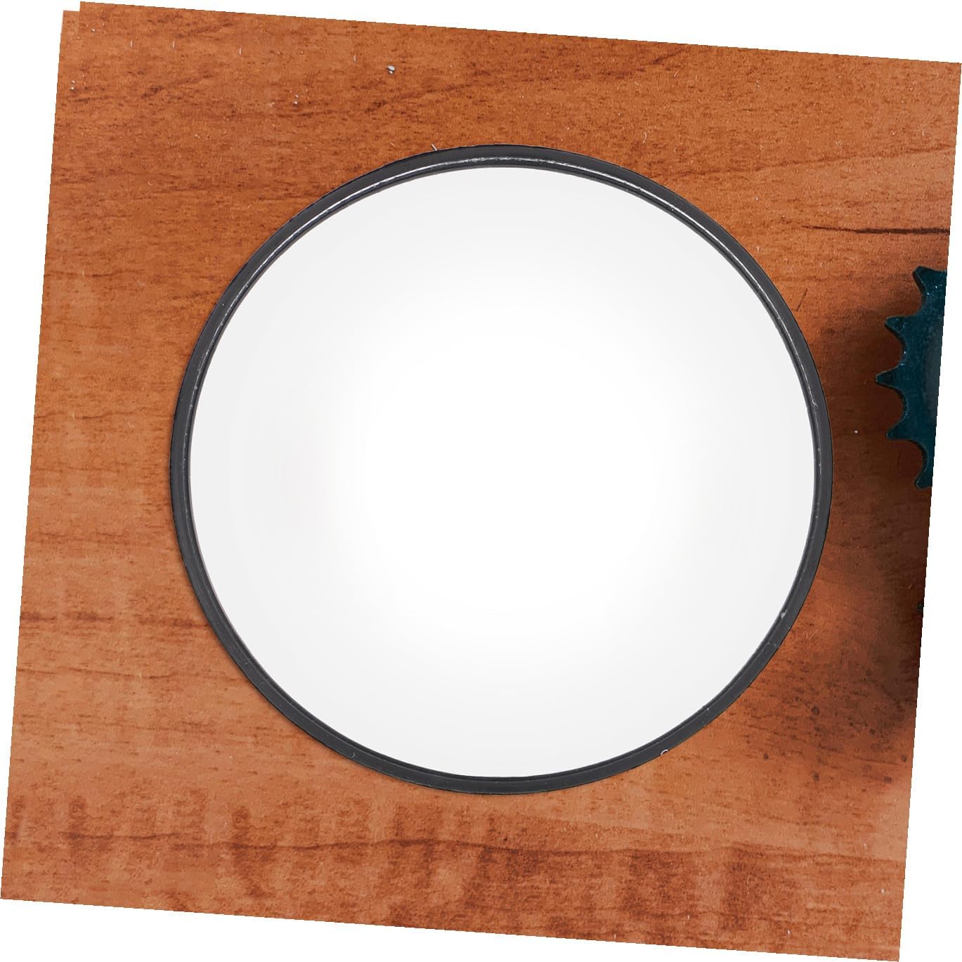 Yardwe 2Pcs Wide Angle Convex Rear View Mirror for Excavators Loaders Tractors Optimized Blind Spot Safety for Construction Sites Impact-resistant Design