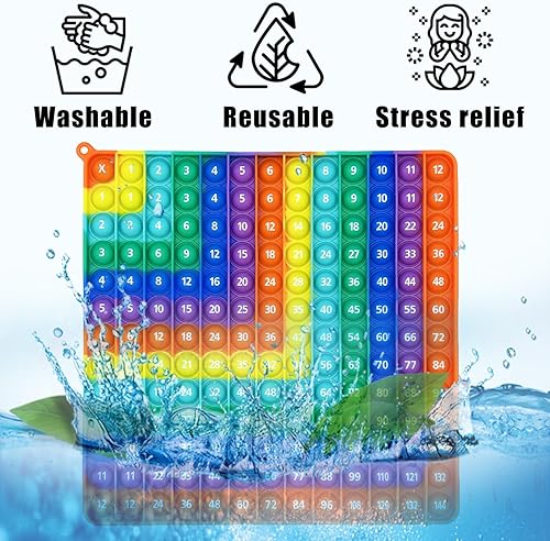 Miniatura 3 de Multiplicación 12x12, Adición 1-12, Matemáticas Fidget Popper, Aprender a Multiplicar, Adición con Juguete Pop Fidget, Herramientas de Aprendizaje