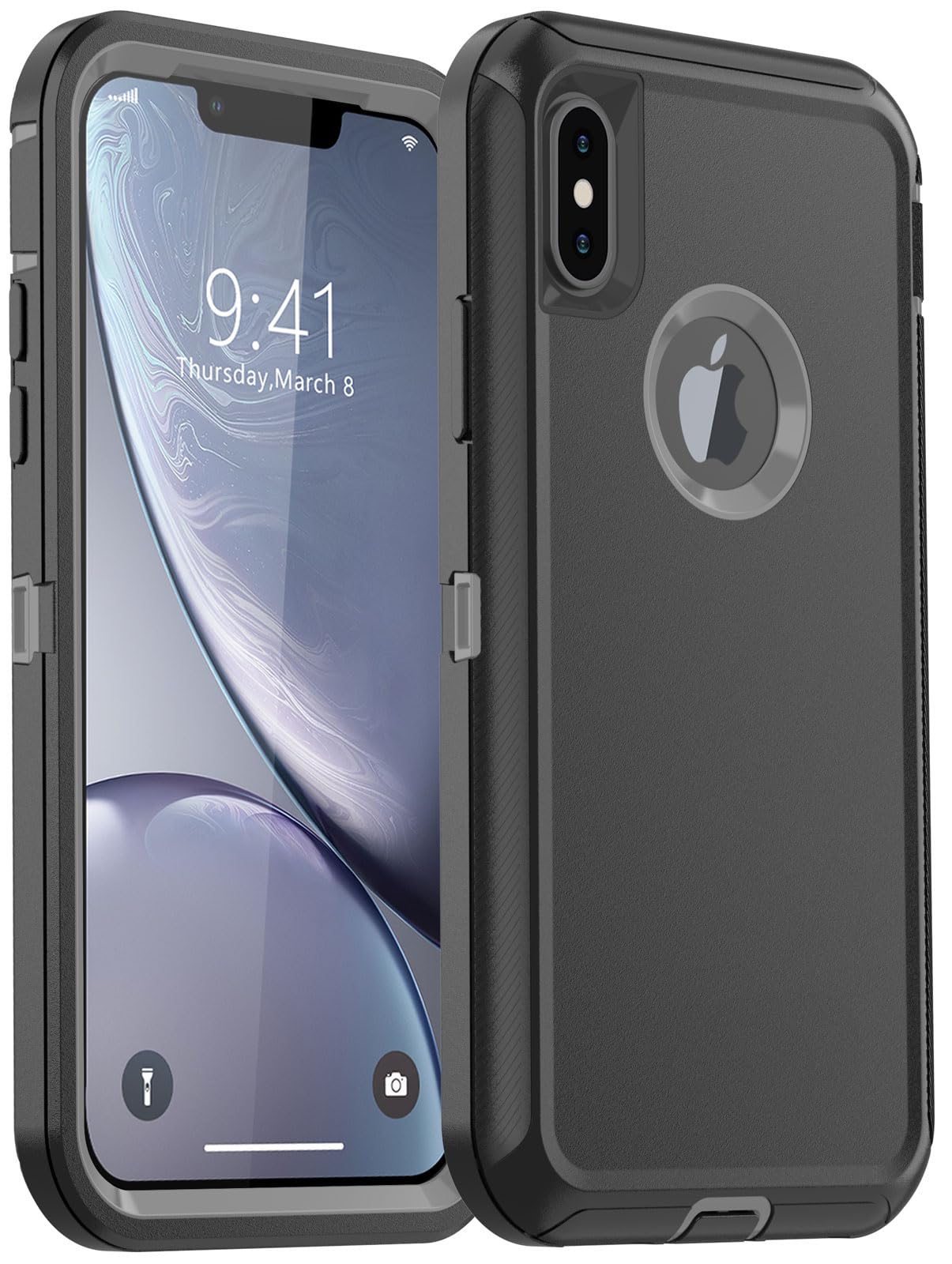 Riosicor for iPhone X Case/iPhone Xs Case, Heavy Duty Dropproof Shockproof Case for iPhone X/XS 5.8