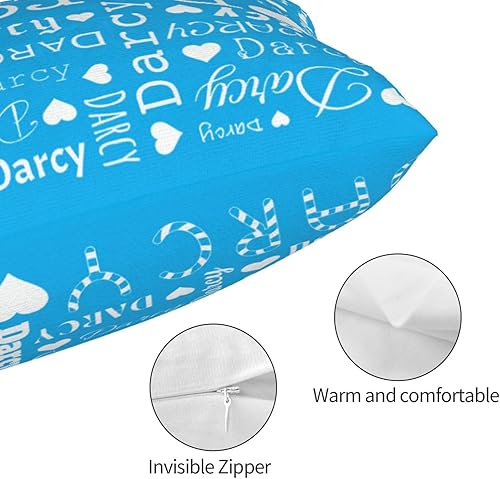 Miniatura 7 de Funda de almohada con nombre de corazones para cama, sofá, funda de almohada con nombre para mamá y niños, fundas de cojín personalizadas para