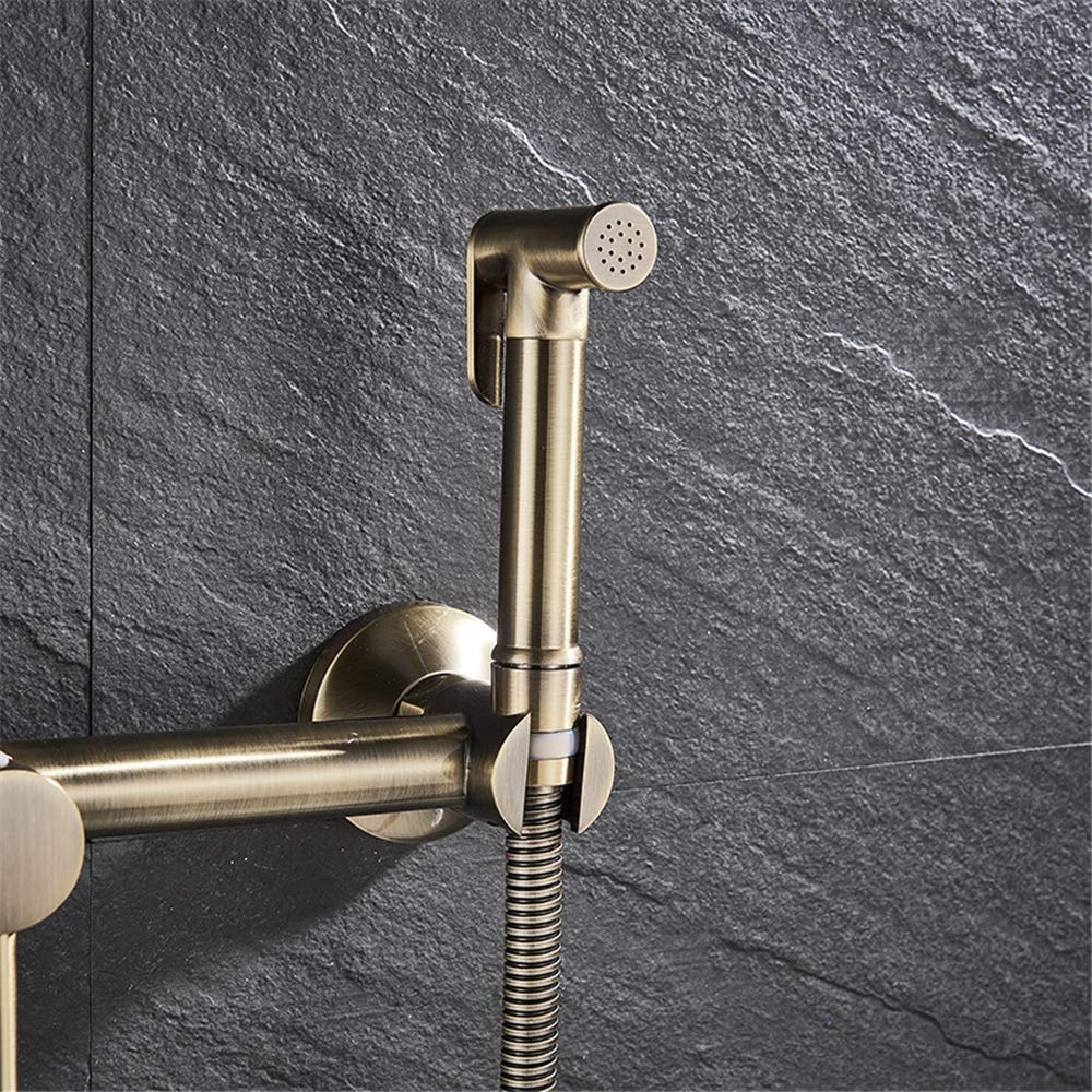 Zabytkowa Brązowa Bateria Wannowa Sitz, Ręczny Bidet | Przyjazne Dla Dzieci I Osób Starszych, Higiena Menstruacyjna Dla Kobiet I Higiena Osobista W łazience (Antique Bronze B)