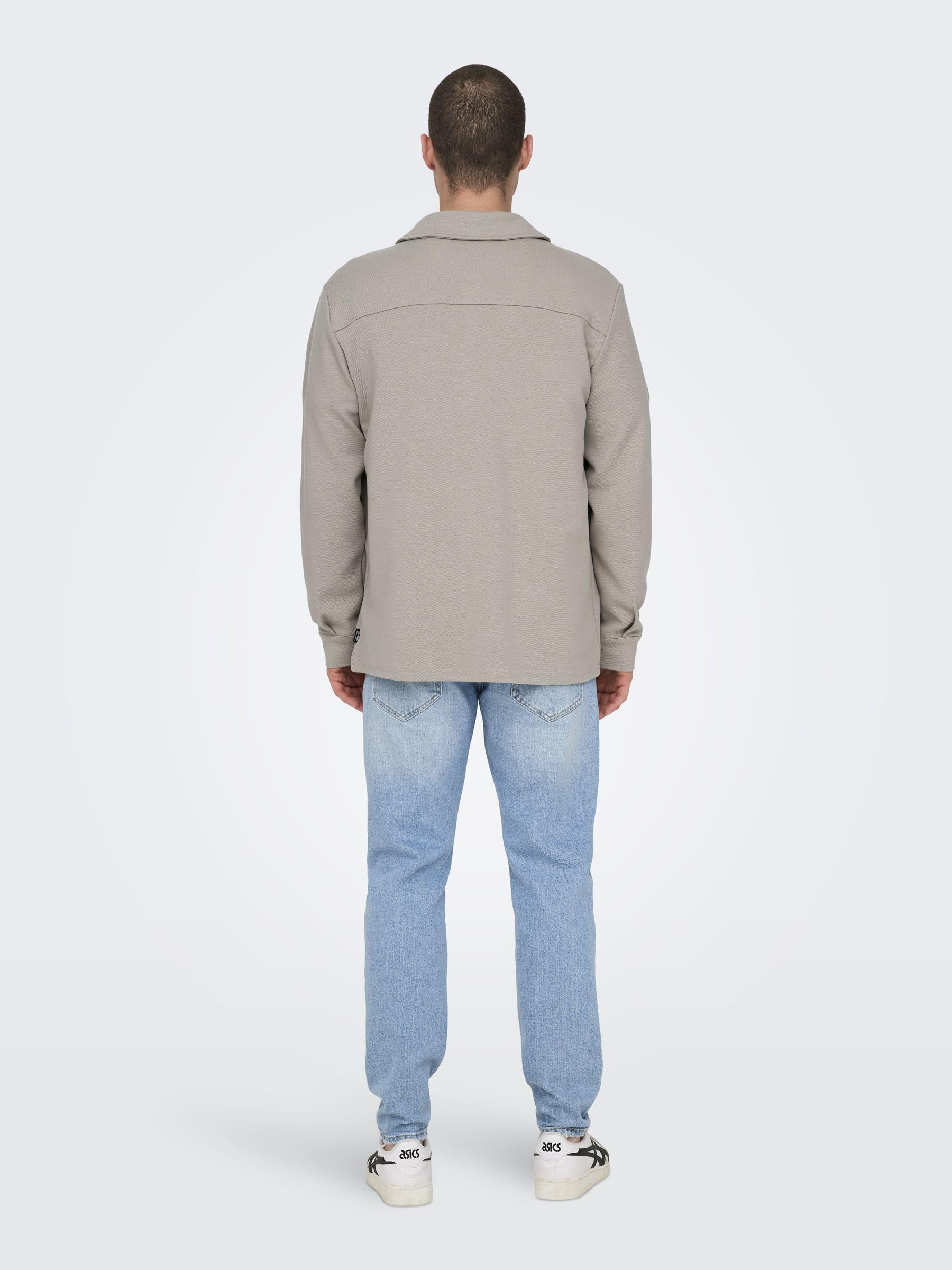 Only & Sons Koszula z długim rękawem Mężczyźni Onsnewkodyl Overshirt Sweat Noos