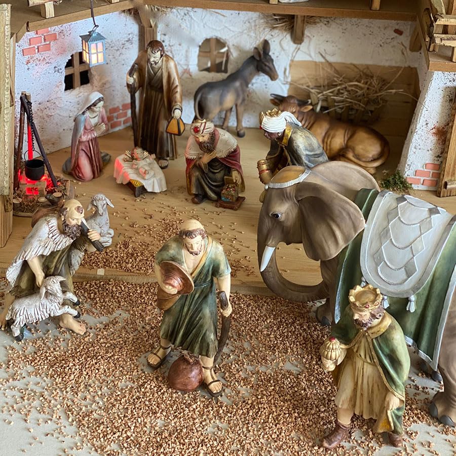 Lot De 5 Ampoules E10 Peintes à La Main - Décoration De Noël Et Crèche - Verre Blanc - Hauteur 5 Cm
