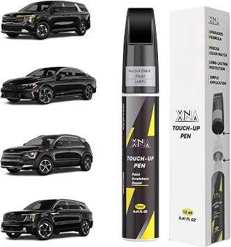 XNA Aurora Black PearlABP for KIA Touch Up Paint, 2 in 1 Car Scratch Remover with Pen Tip and Brush, Exact Color-Matched for Car Paint Scratch Repair, Quick & Easy Fix Chips and Nicks