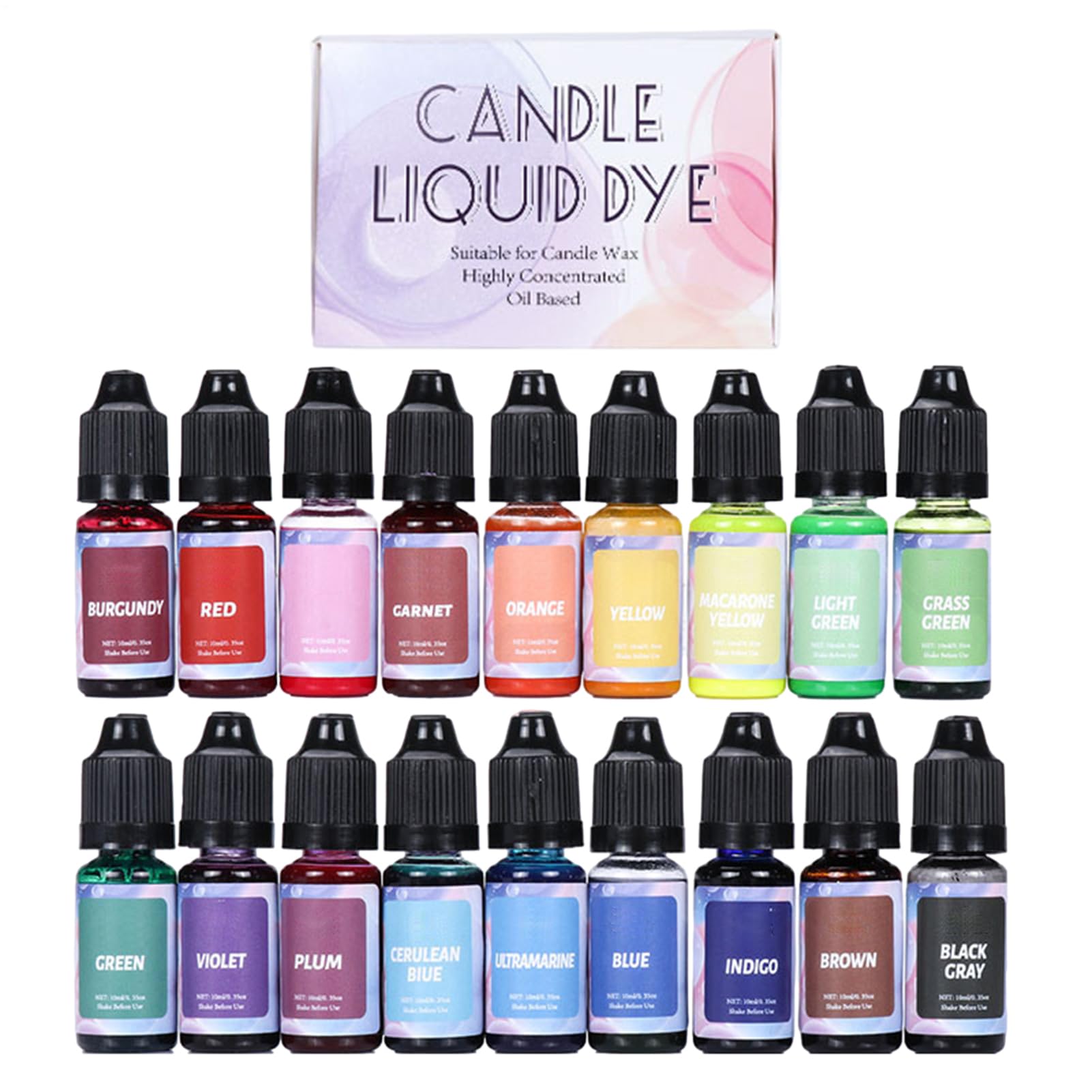 Pigment de coloration concentré haute densité pour bougies et résine époxy