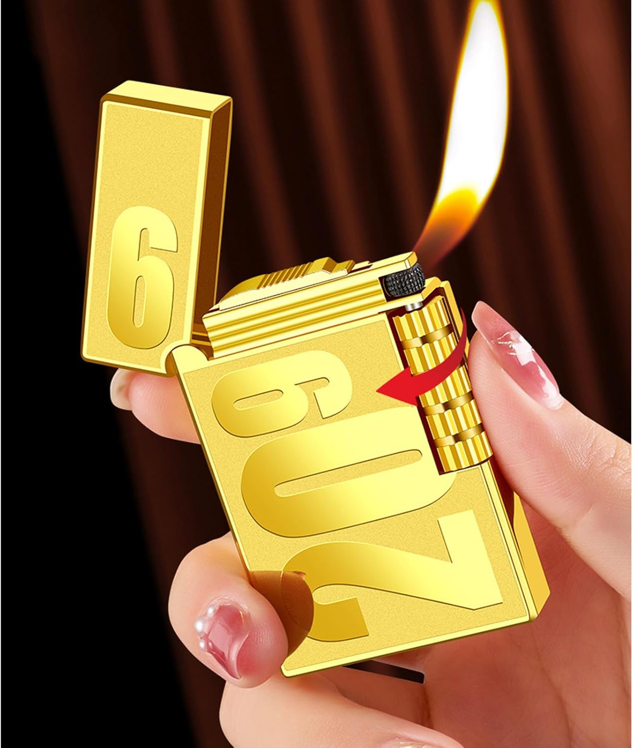 Jet Torch Butane Lighters - Kitchen and Match Gas lighters as Gifts for Men (Free of Butane Gas) (Sliver)