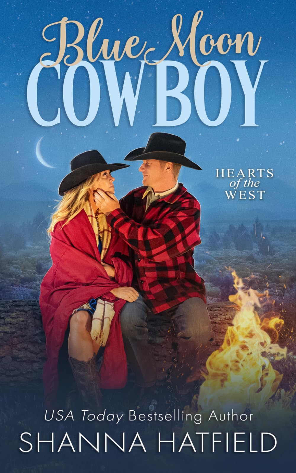 Blue Moon Cowboy: A Wholesome Small Town Romance (Hearts of the West)