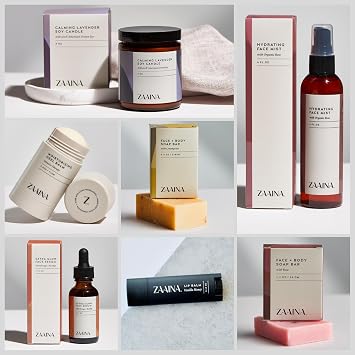 ZAAINA Spa Gift Set for Women | Self Care Gift Box | Natural Bath Set