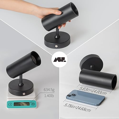 Miniatura 6 de Aisilan - Foco LED moderno direccional regulable ajustable 90 antideslumbrante techo luz para interior vestíbulo sala de estar blanco cálido negro