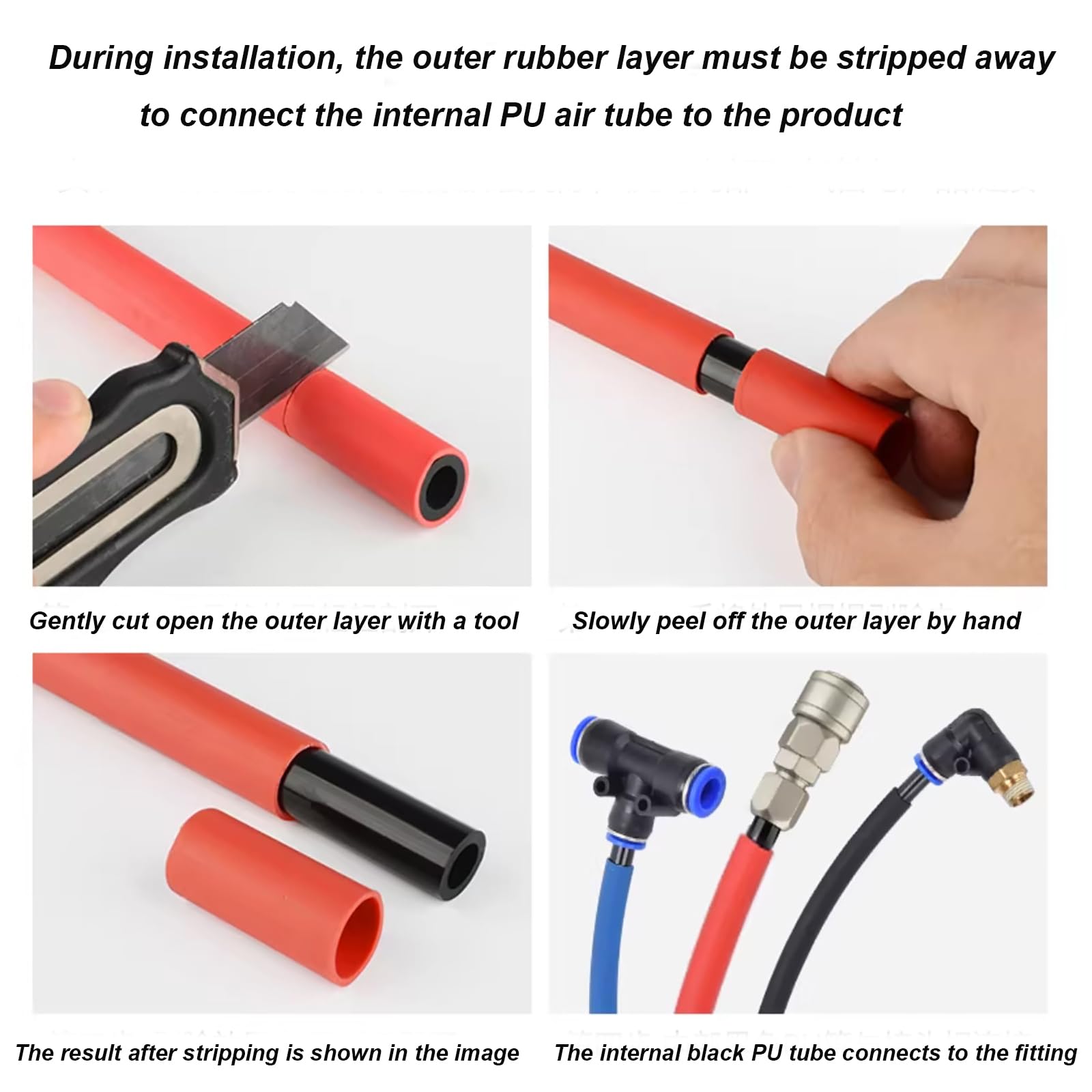 COYOUCO Tubo ignifugo a Doppio Strato PU 10M ID 5MM×OD 8MM | Alta flessibilità, resistente all'usura, eccellente elasticità, design leggero, ampia applicazione