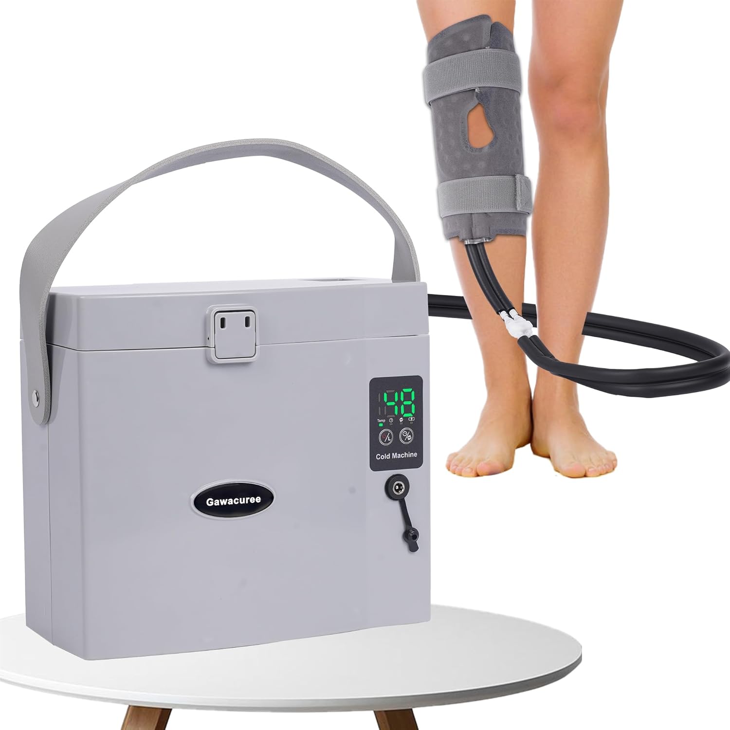 Water circulating Cold Pack,Cold Therapy Machine,Cold Therapy Machine for Knee Replacement,Built-in 3000MAH Battery, Cryotherapy Systems Suitable for Home use (Black)