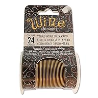 Vista 26 de The Beadsmith - Wire Elements - Alambre de cobre lacado calibre 18, resistente al deslustre, para fabricación de joyas, bobina de 10 yardas, 9.14