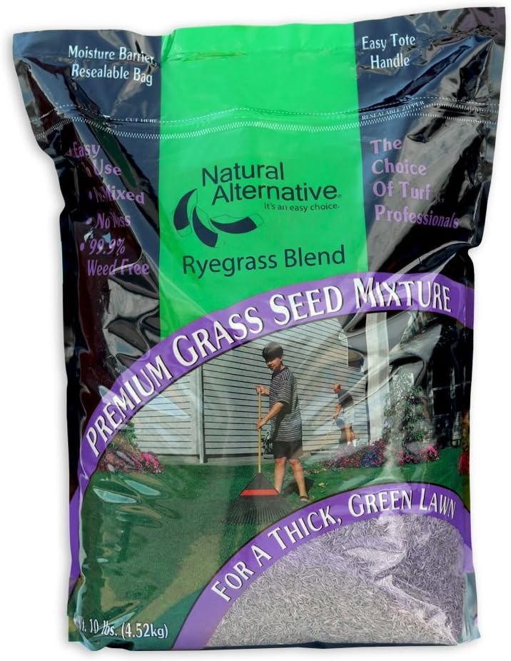 Natural Houston Mall Alternative Grass Seed La TriRye for Hardy