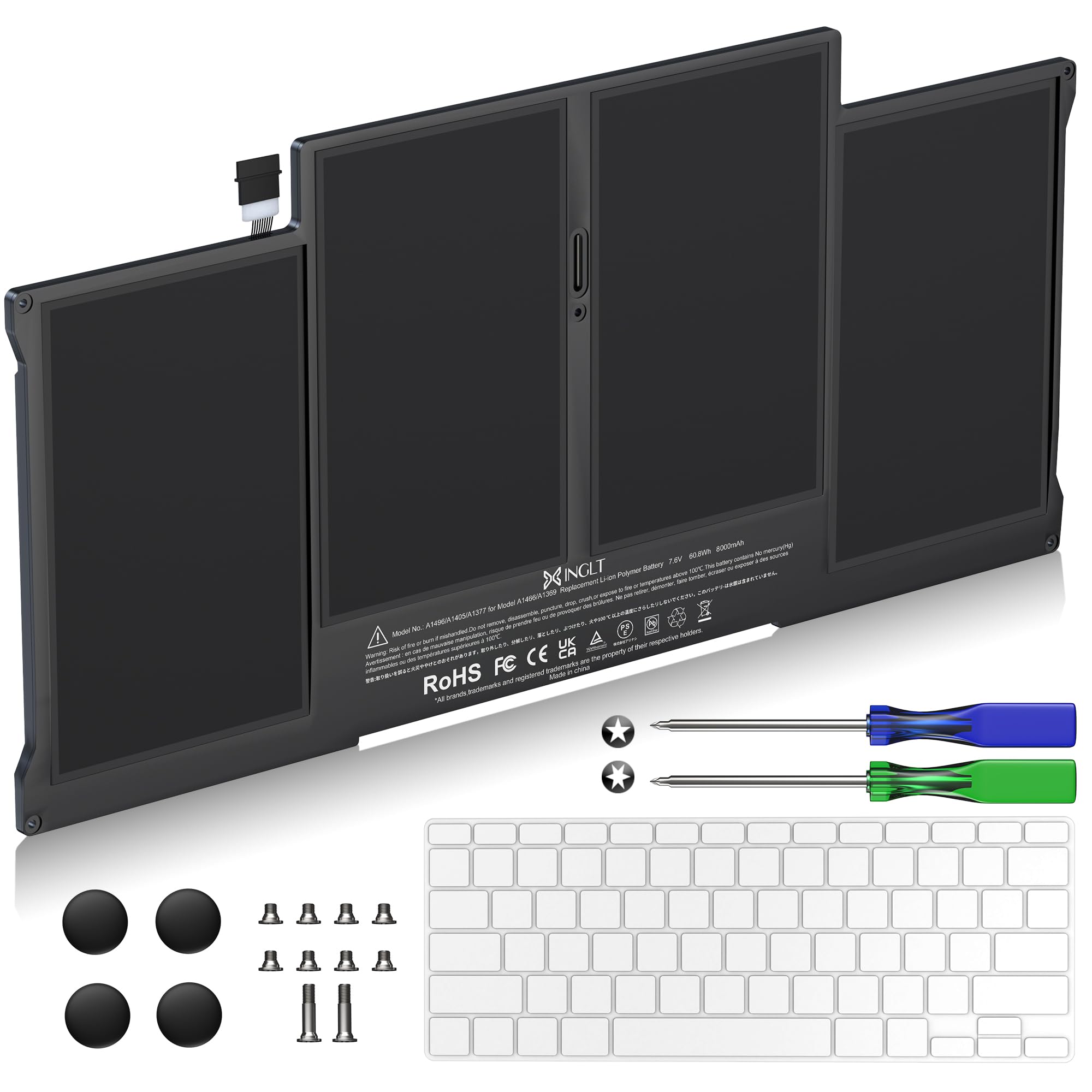 Ersatz Laptop a1466 Akku für MacBook Air 13 Akku A1466 A1369 7200 