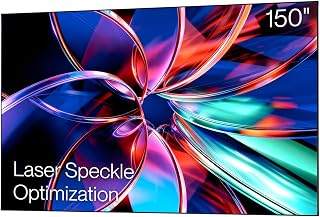 AWOL Valerion 150" PureVision Fixed Frame Projector Screen, Laser Speckle Reduction, PET Matte Screen, 4K/8K UHD Ready, True Color with 1.0 Gain, 170° Wide Viewing Angle, Long Throw & UST Compatible