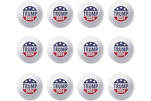 TeesAndTankYou Trump 2024 Badge Golf Ball: A Unique and Humorous Gift for Trump Supporters