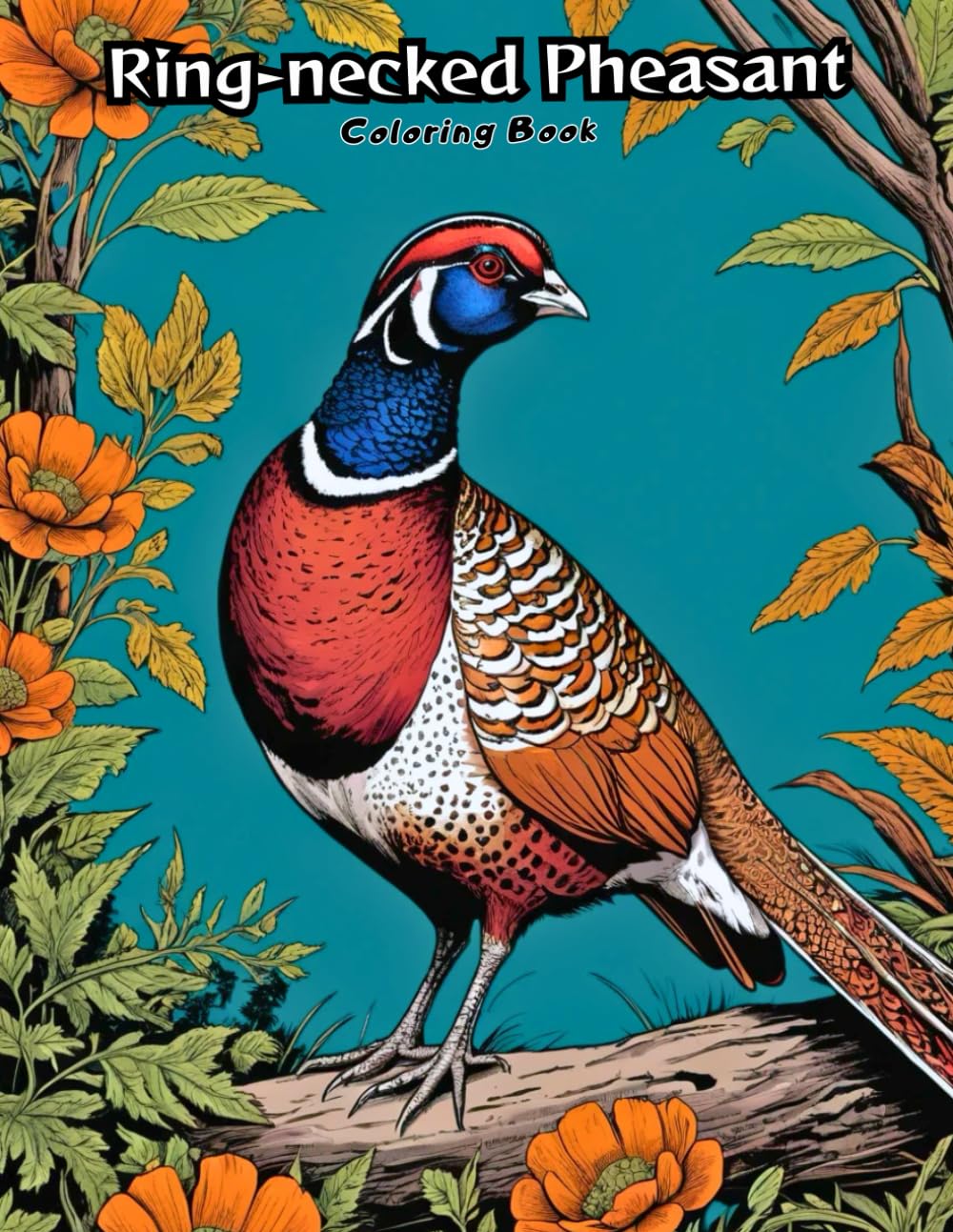 Ring-necked Pheasant Coloring Book for Kids: Fun & Easy Bird Art! (BIRDS COLORING BOOKS)