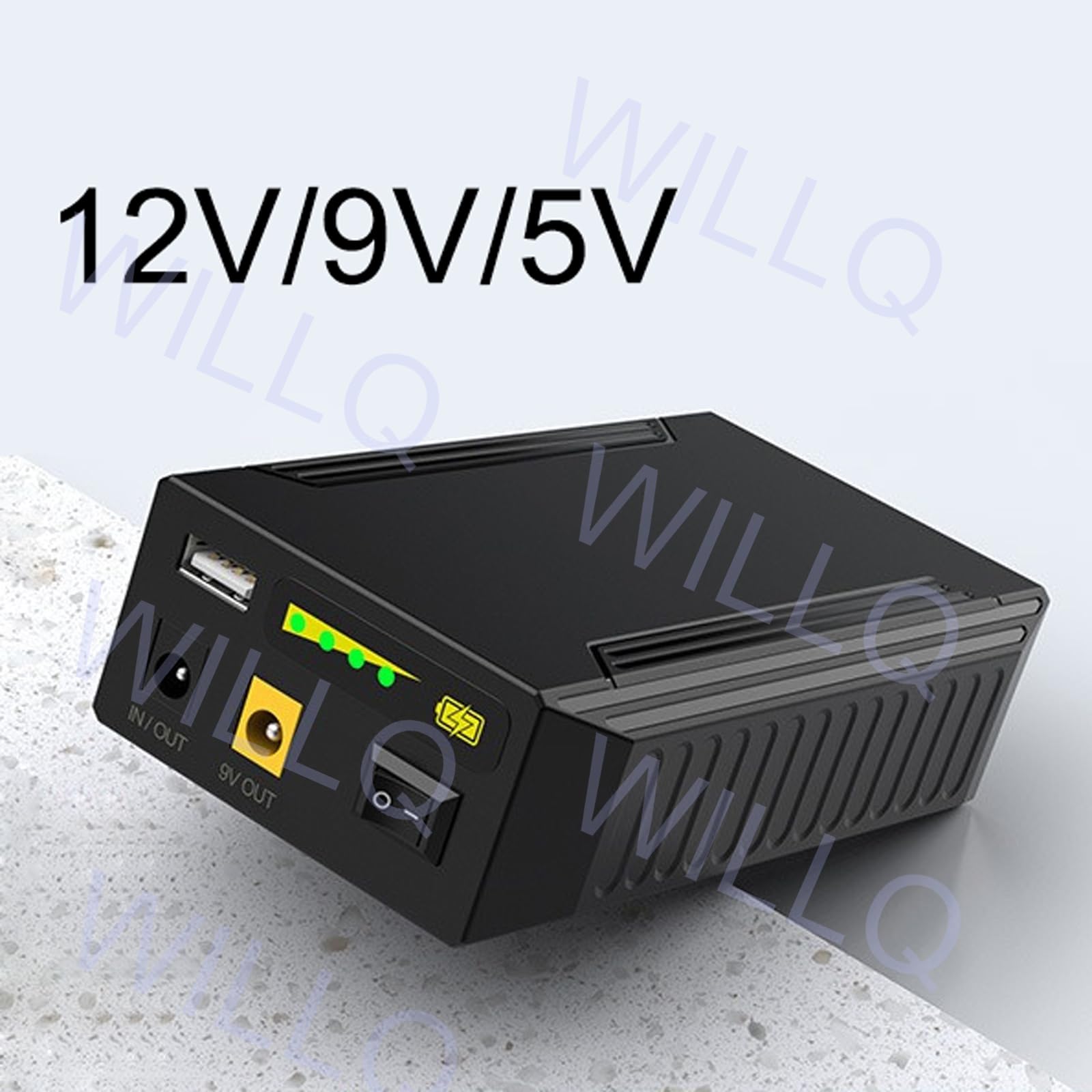 Batteria Ricaricabile 12V 18000mAh 23400mAh 28800mAh Portatile, con Uscita DC 5V/9V/12V, agli ioni di Litio Ideale per Strisce LED, telecamere sorveglianza, Router e tiralatte