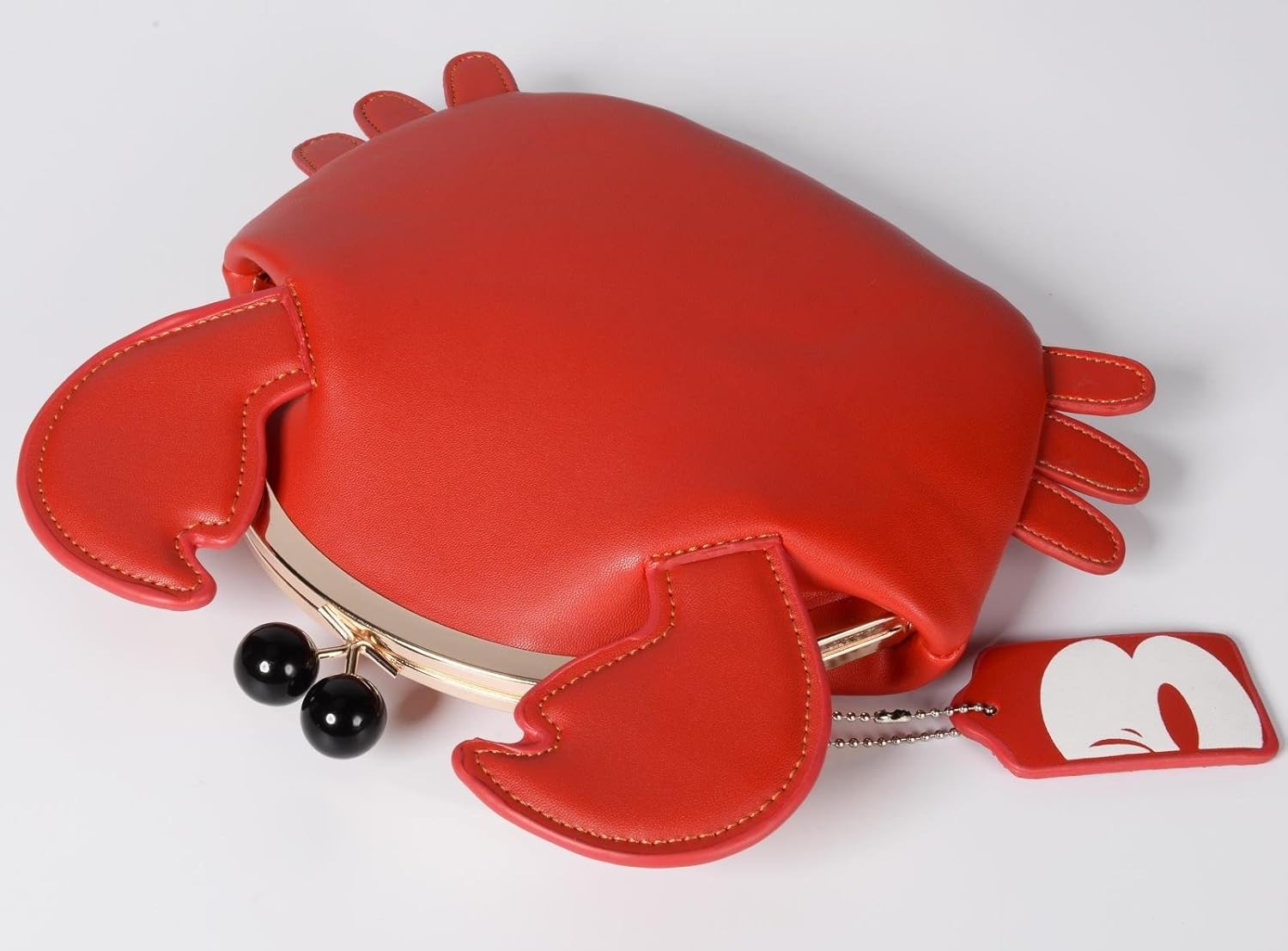 QZUnique Crab Handbag Crayfish Shells Crossbody Bag Novelty Animal Shaped Purse Detachable Shoulder Bag for Women Girl - Image 9