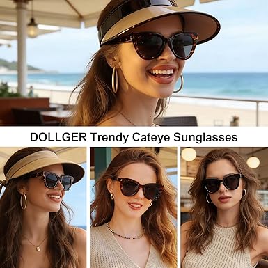 CYAN vintage&used 下北沢 キャットアイ サングラス ブラウン Amazon | Dollger レトロ キャットアイ サングラス レディース メンズ