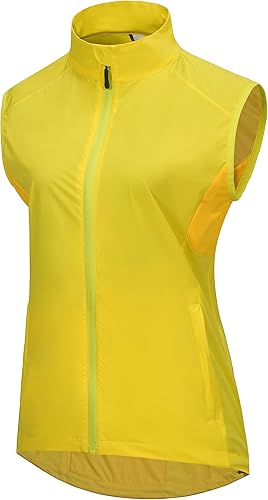 Little Donkey Andy Chaleco reflectante de ciclismo para mujer, chaleco de viento, ligero, transpirable, UPF 50 para golf, correr