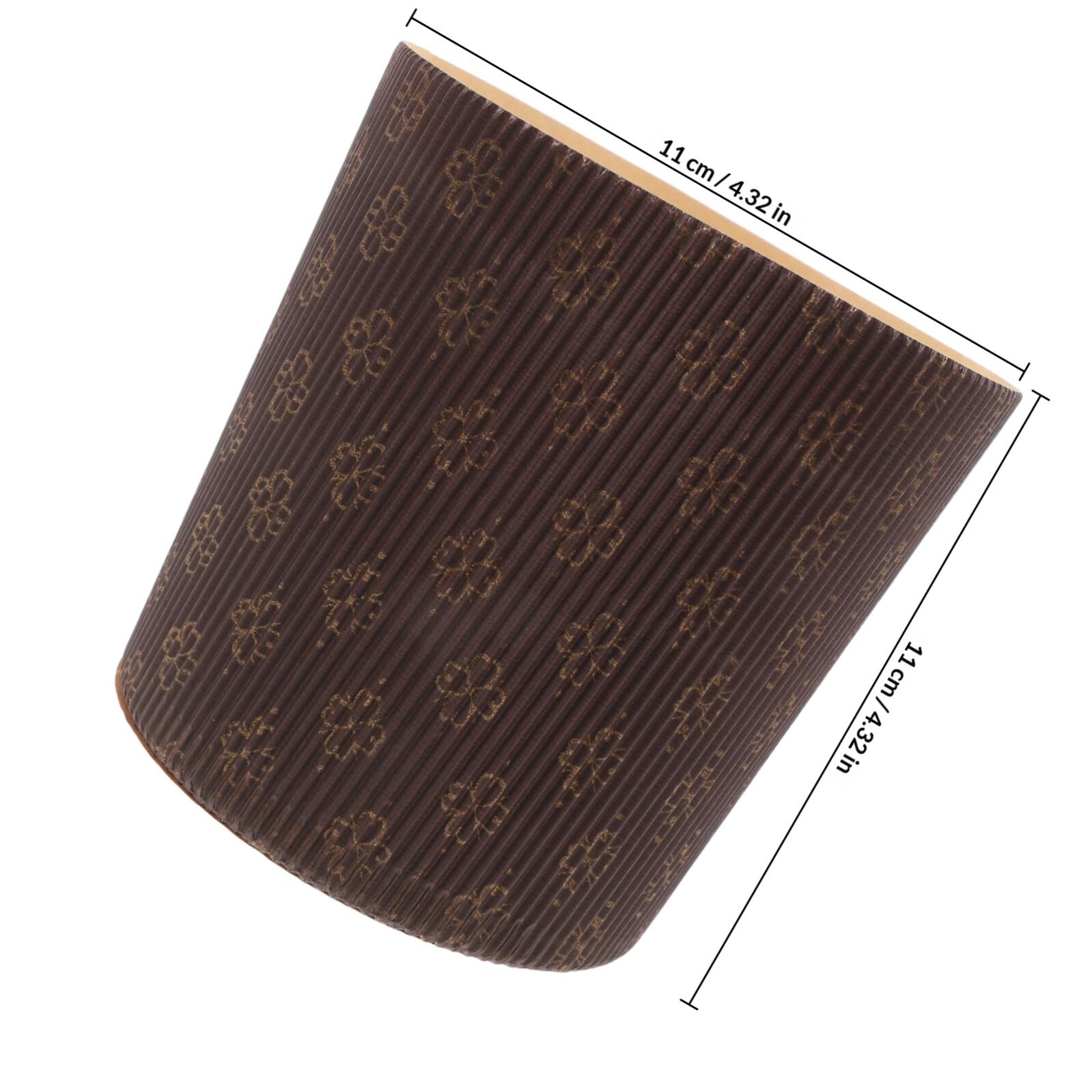 Prácticos y Fáciles de Usar de Papel Marrón para Hornear Panettone 25 Capacillos Diseño Elegante Ideales para Panaderías y Fiestas de Boda