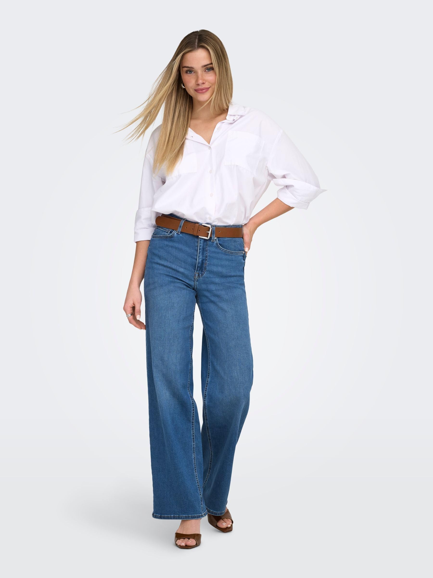 ONLY Wide Fit Jeans ONLMADISON High Waist Wide Leg Fit Jeans