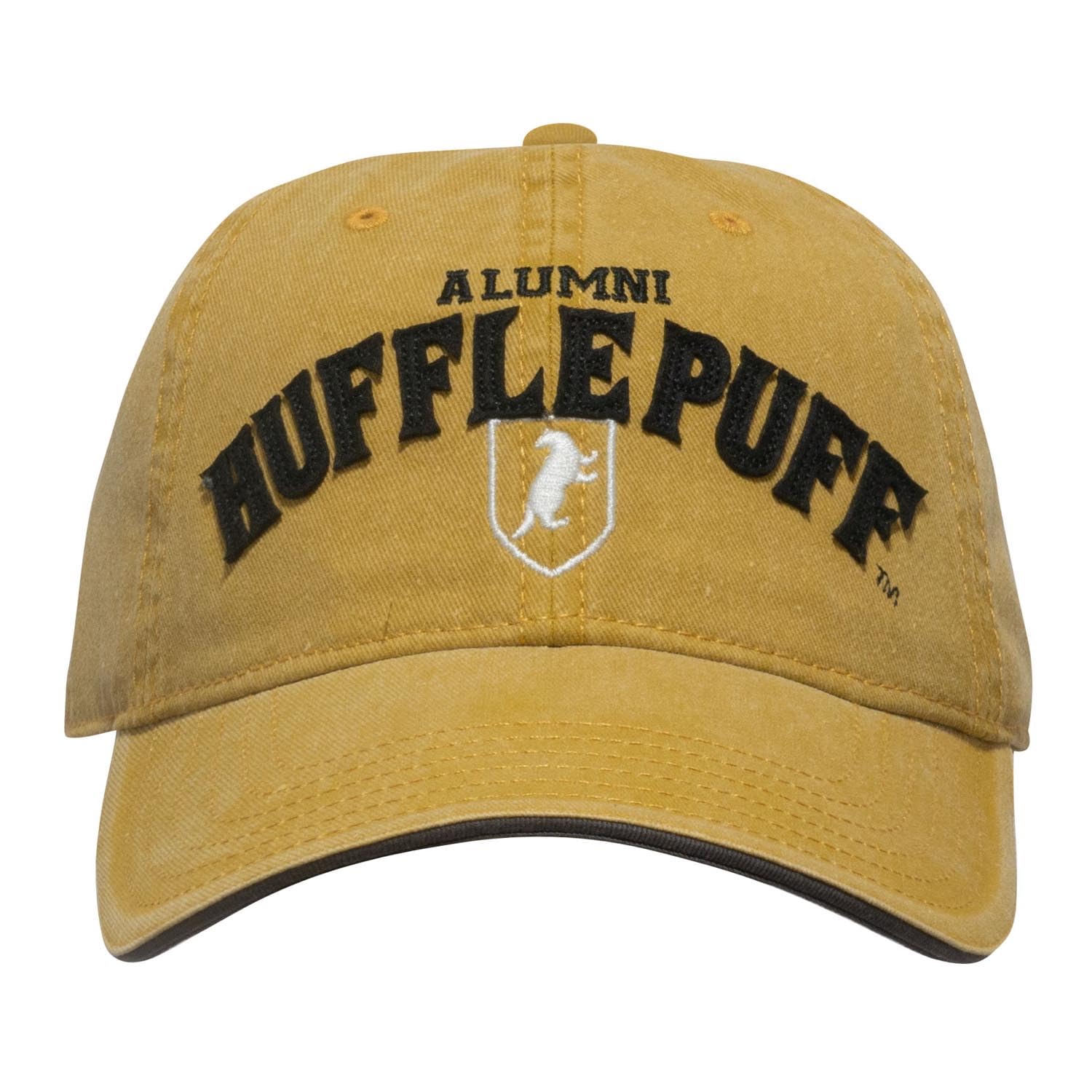 Bioworld Harry Potter Yellow Hufflepuff Hogwarts Alumni Adjustable Baseball Cap - Official Merchandise - Great Gift for Teens or Adults