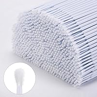 Vista 25 de Tbestmax 1200 piezas de cepillo micro aplicador, micro hisopos, varitas desechables para pestañas para extensión de pestañas (morado)