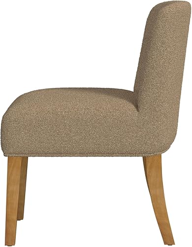 Miniatura 19 de HomePop Parsons - Silla clásica tapizada para comedor Gris ceniza,Azul Demask,Marrón Boucle (paquete individual),Marrón (Brown Damask),Marrón (Brown