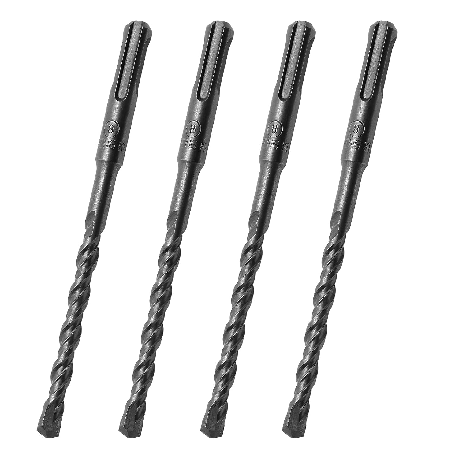 2Pcs 5/16" Diameter Rotary Hammer Drill Bits, SDS Plus Hammer Drill Bits for Concrete Masonry Wall - 5-7/8" Long