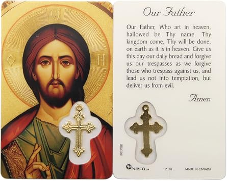 Our Father Prayer Card