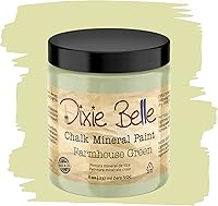 Vista 181 de Dixie Belle Paint Company - Pintura con acabado de tiza para muebles, color blanco lino (Drop Cloth), 8 fl oz, pintura mineral color blanco lino mate