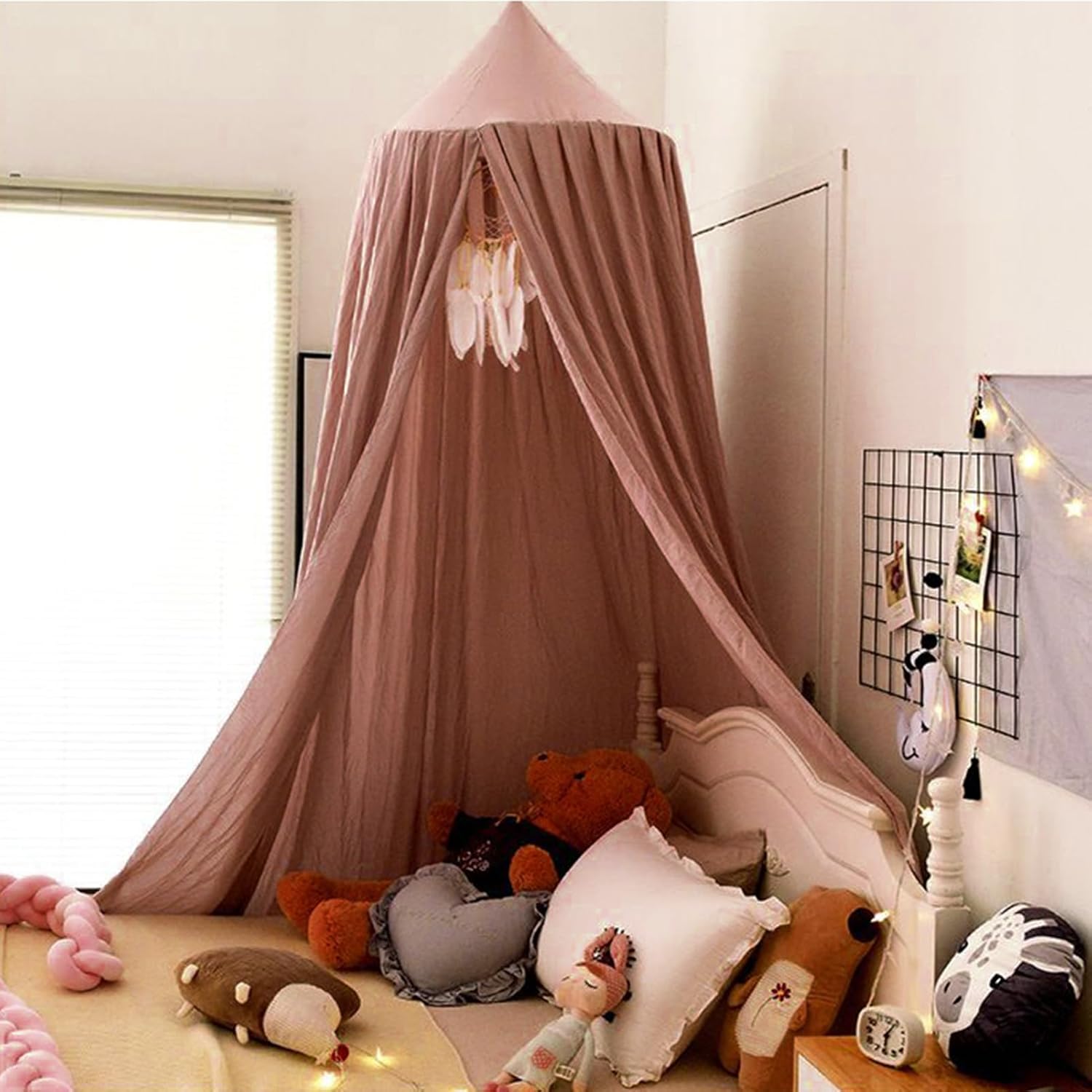 子供のためのベッドテント、女の子のためのベッドキャノピー - 装飾的な子供のベッドキャノピードーム - 幼児のテント、子供用の部屋の