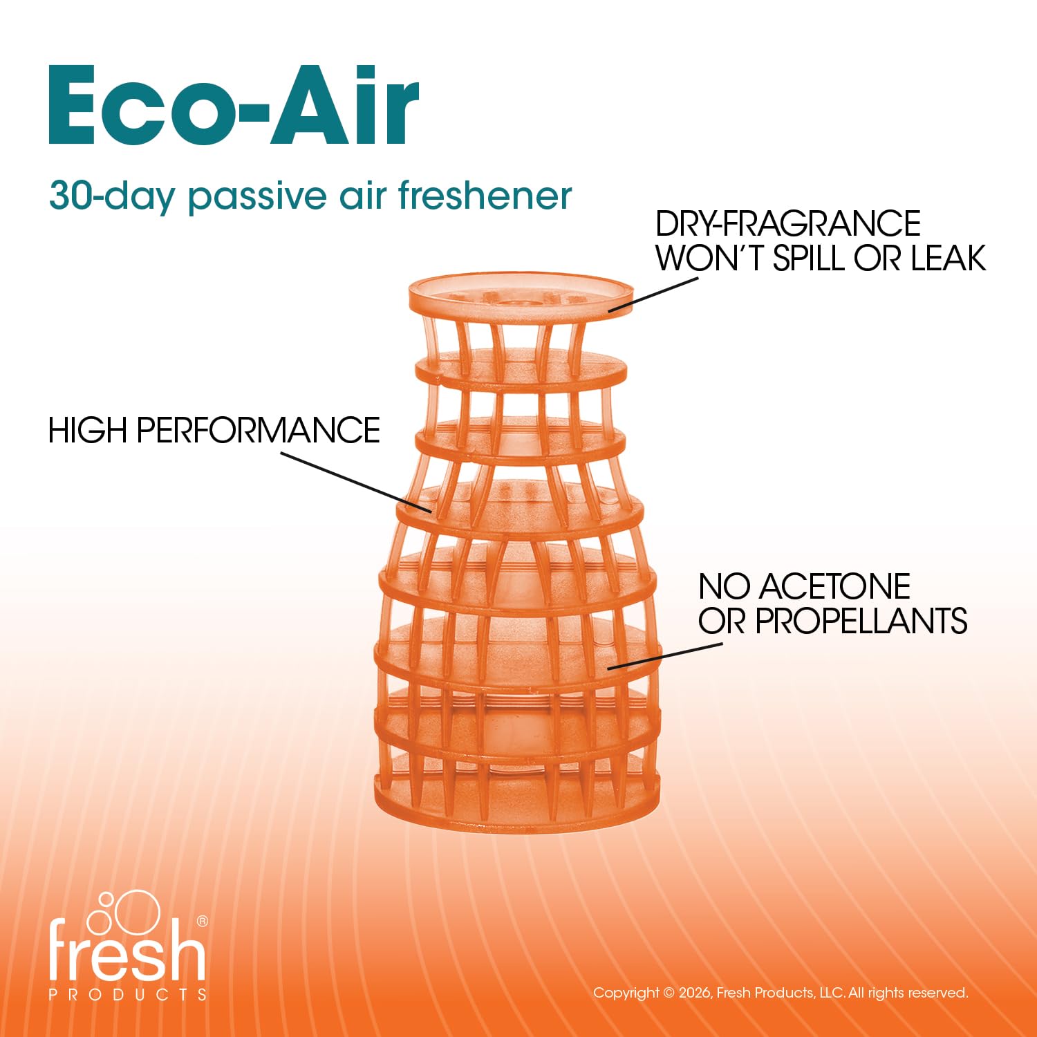 Fresh Products EA-F-006I036M-04 Eco odświeżacz powietrza, mango, 6 sztuk