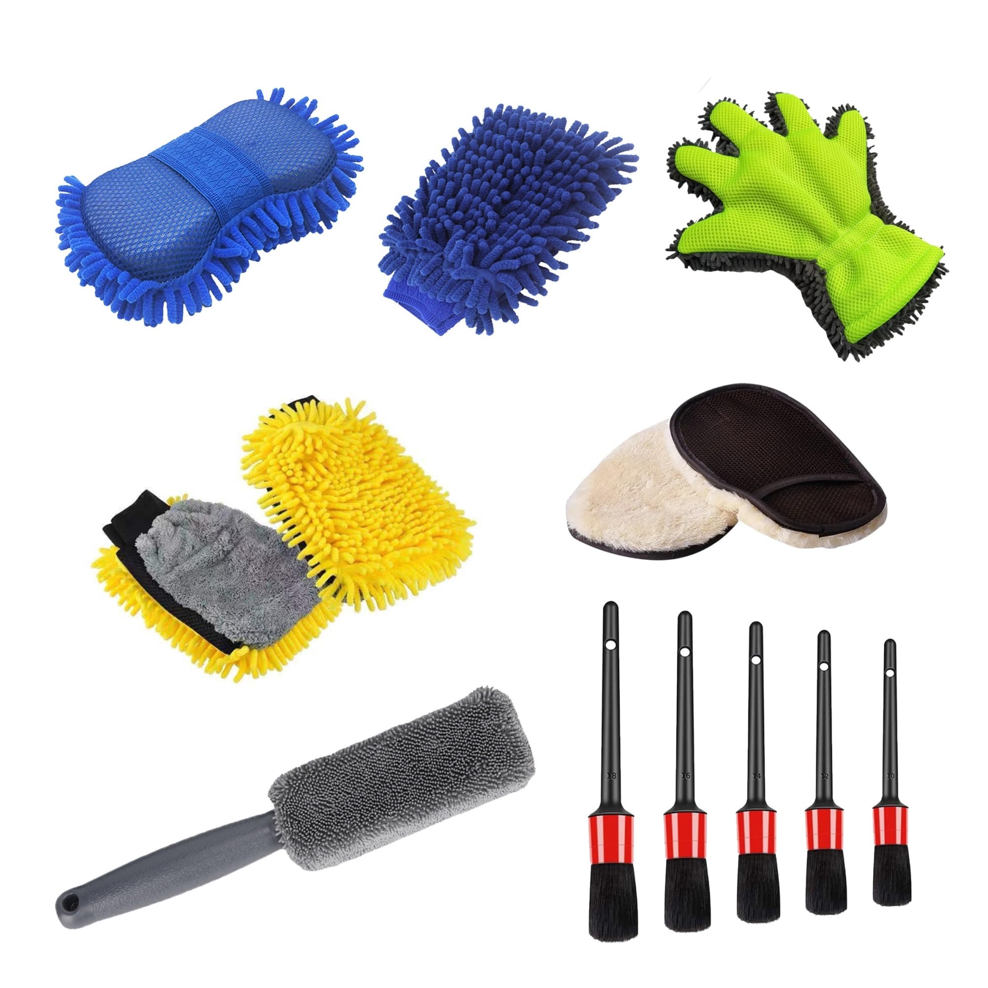 Mikrofaser-Autowaschhandschuh-Schwamm, extra weich